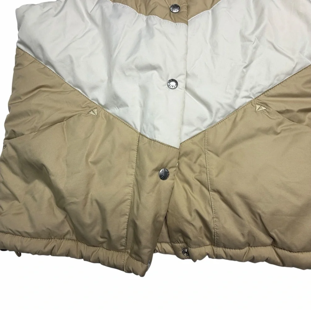 The North Face Kids Beige and White Vest
